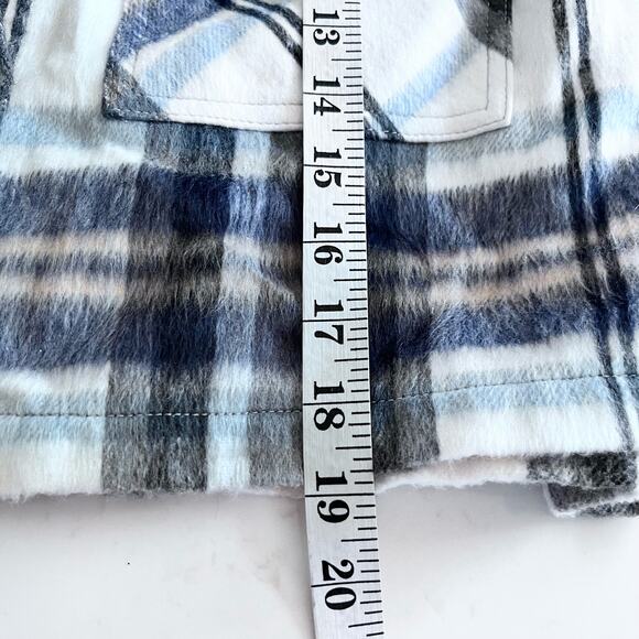 Zara cropped plaid flannel cropped overshirt shacket NWT size Small - Picture 15 of 15